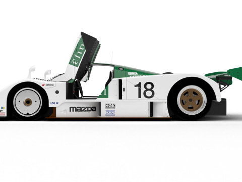 Mazda 787B Efini Racing 1991 HQ Modelo 3D