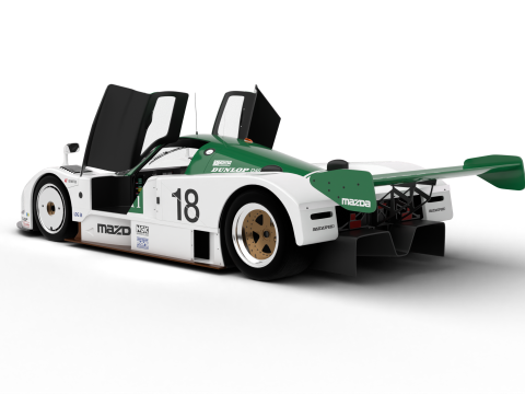 Pack Mazda 787B Racing 1991 HQ interior Modelo 3D