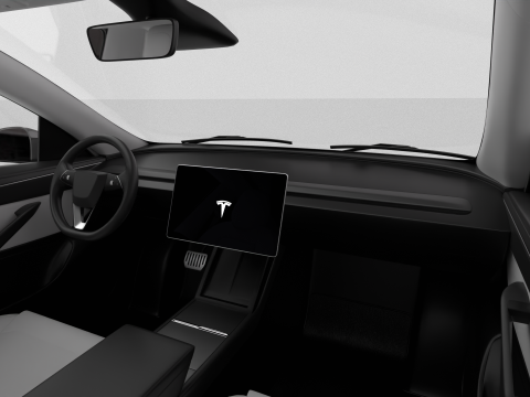 Tesla Model Y 2025 3D 模型