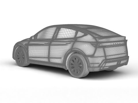 Tesla Model Y 2025 3D 模型