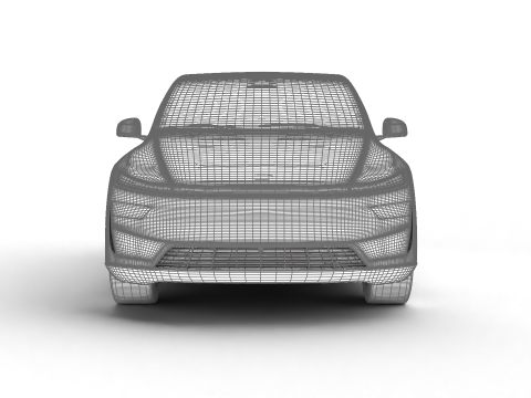 Tesla Model Y 2025 3D 模型