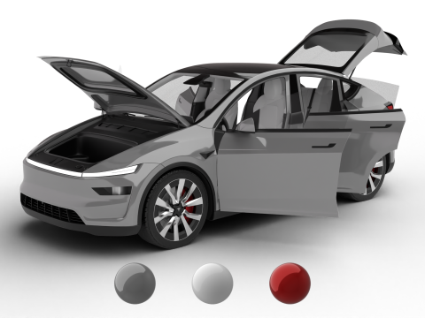Tesla Model Y 2025 HQ Model 3D