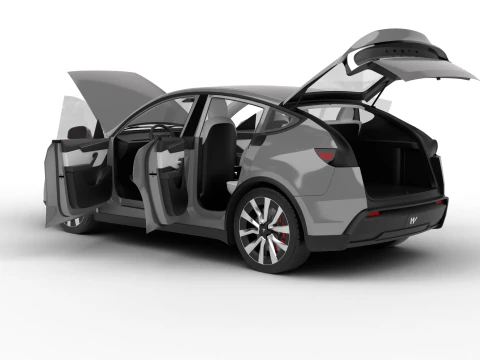 Tesla Model Y 2025 HQ 3D Model