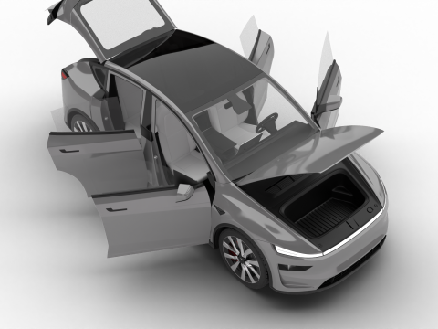 Tesla Model Y 2025 HQ 3Dモデル