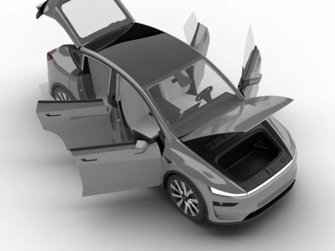 Tesla Model Y 2025 HQ 3D Model
