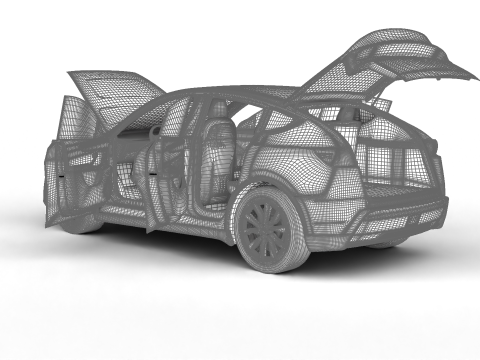 Tesla Model Y 2025 HQ 3Dモデル