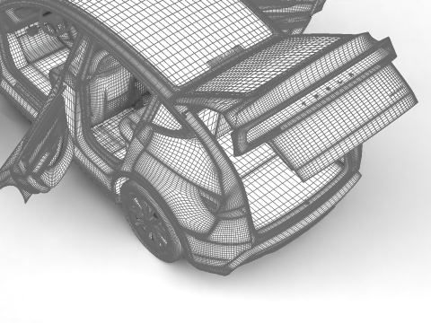 Tesla Model Y 2025 HQ 3Dモデル