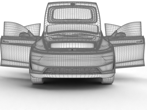 Tesla Model Y 2025 HQ 3Dモデル