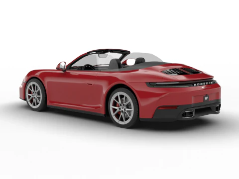 Porsche 911 Carrera S Cabrio 2025 3D Model