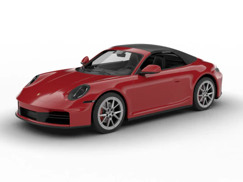 Porsche 911 Carrera S Cabrio 2025 3D Model