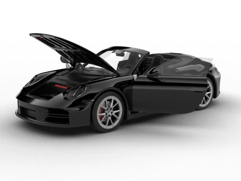 Porsche 911 Carrera S Cabrio 2025 HQ 3D Model