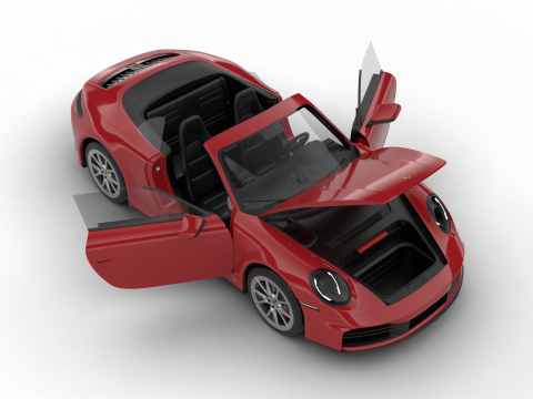 Porsche 911 Carrera S Cabrio 2025 HQ 3D Model