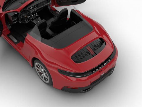 Porsche 911 Carrera S Cabrio 2025 HQ 3D Model