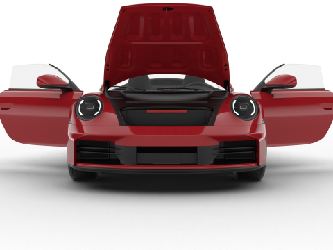 Porsche 911 Carrera S Cabrio 2025 HQ 3D Model