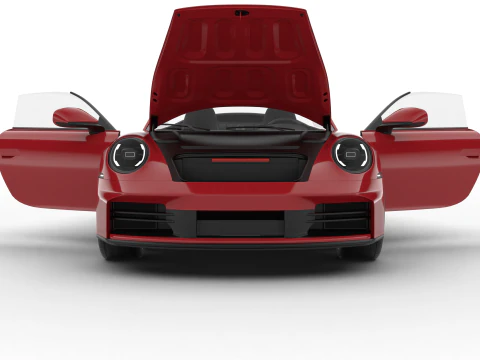 Porsche 911 Carrera S Cabrio 2025 HQ 3D Model