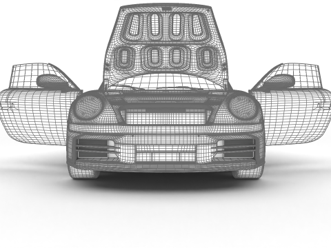 Porsche 911 Carrera S Cabrio 2025 HQ 3D Model