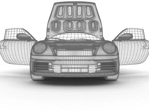 Porsche 911 Carrera S Cabrio 2025 HQ 3D Model