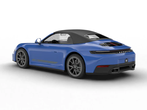 Porsche 911 Carrera T Cabrio 2025 3D Model