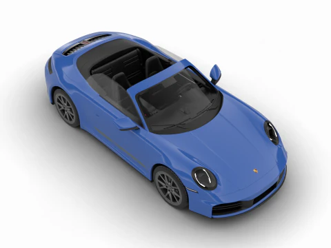 Porsche 911 Carrera T Cabrio 2025 3D Model