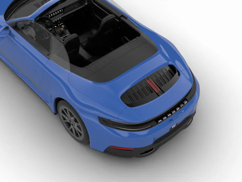 Porsche 911 Carrera T Cabrio 2025 3D Model
