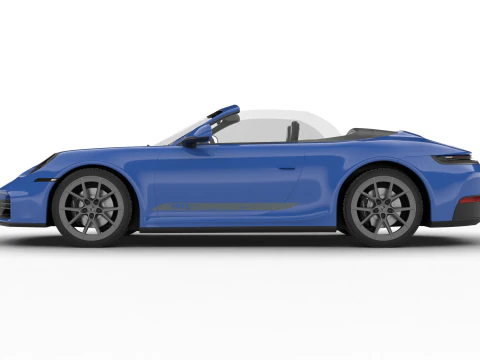 Porsche 911 Carrera T Cabrio 2025 3D Model