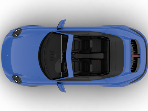 Porsche 911 Carrera T Cabrio 2025 3D Model