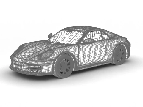 Porsche 911 Carrera T Cabrio 2025 3D Model