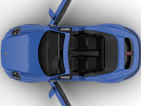 Porsche 911 Carrera T Cabrio 2025 HQ 3Dモデル