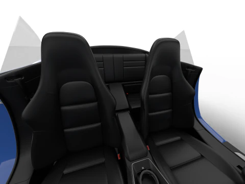 Porsche 911 Carrera T Cabrio 2025 HQ 3D Model