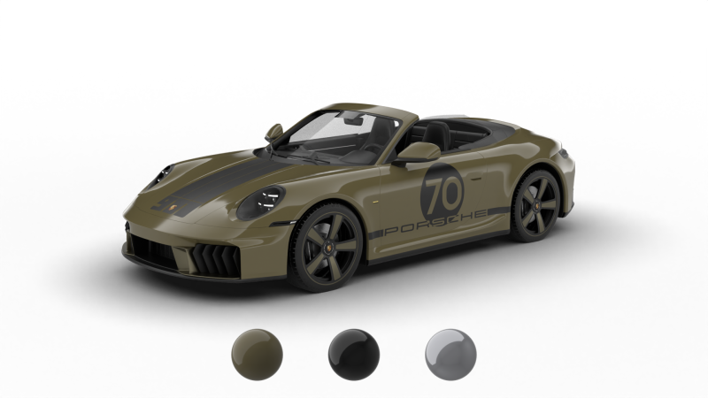 Porsche 911 Spirit 70 2025 Modelo 3D .c4d .max .obj .3ds .fbx .stl .blend 