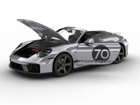 Porsche 911 Spirit 70 2025 HQ 3D Model