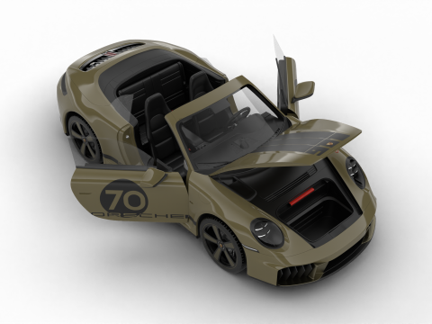 Porsche 911 Spirit 70 2025 HQ 3D Model