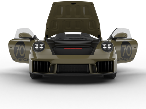 Porsche 911 Spirit 70 2025 HQ 3D Model