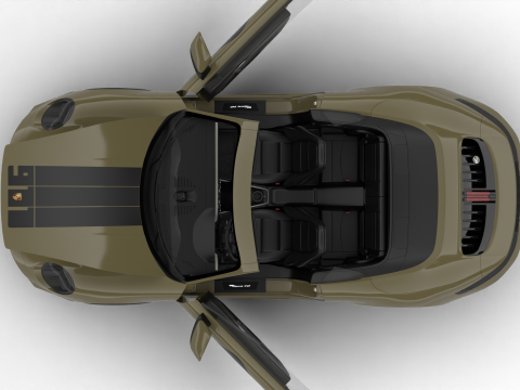 Porsche 911 Spirit 70 2025 HQ 3D Model