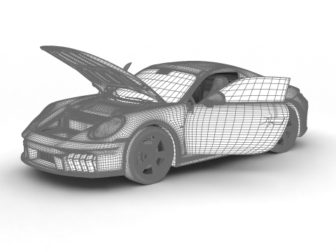 Porsche 911 Spirit 70 2025 HQ 3D Model