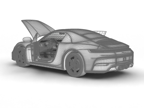 Porsche 911 Spirit 70 2025 HQ 3D Model