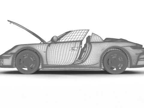 Porsche 911 Spirit 70 2025 HQ 3D Model