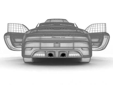 Porsche 911 Spirit 70 2025 HQ 3D Model