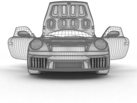 Porsche 911 Spirit 70 2025 HQ 3D Model