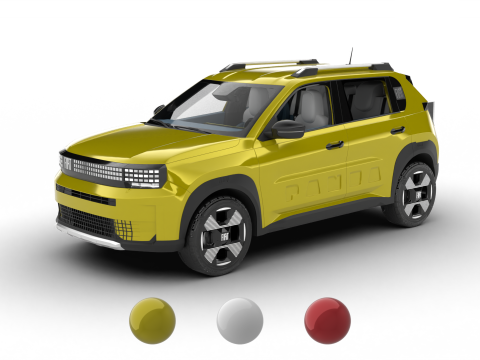 Fiat Grande Panda 2025 3D Model