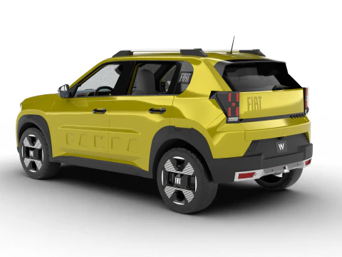Fiat Grande Panda 2025 3D Model