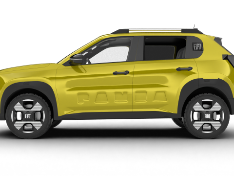 Fiat Grande Panda 2025 Modelo 3D