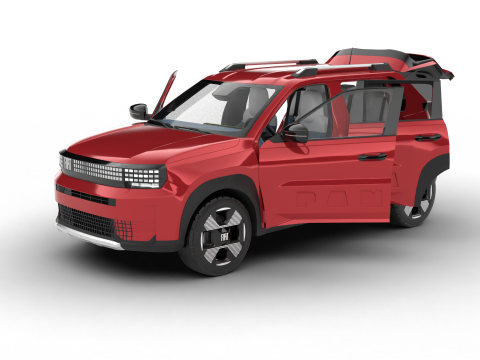 Fiat Grande Panda 2025 3D 모델