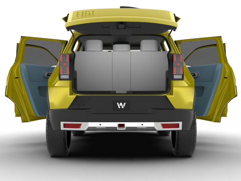 Fiat Grande Panda 2025 3D 모델
