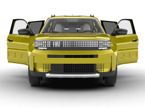 Fiat Grande Panda 2025 3D 모델