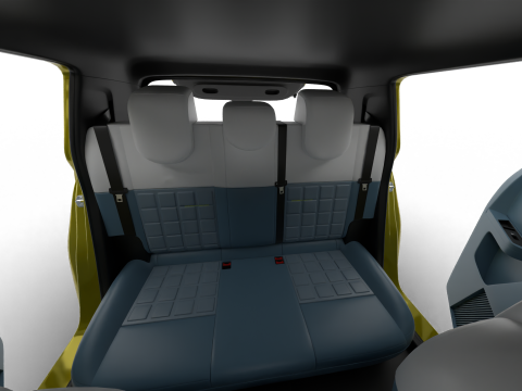 Fiat Grande Panda 2025 3D 모델