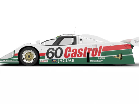Jaguar XJR-9 Castrol Racing 1988 3D Model