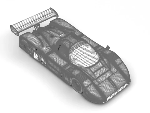 Jaguar XJR-9 Castrol Racing 1988 3D Model