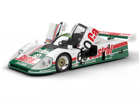Jaguar XJR-9 Castrol Racing 1988 HQ 3D Модель