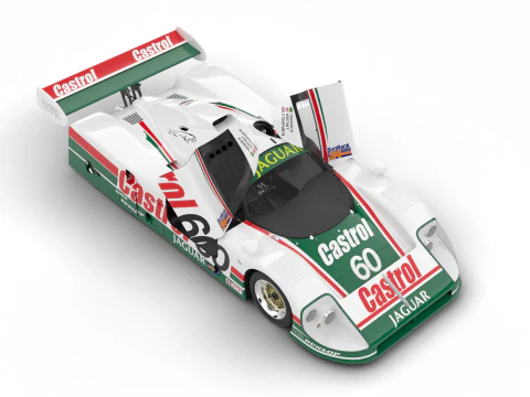 Jaguar XJR-9 Castrol Racing 1988 HQ 3D Model